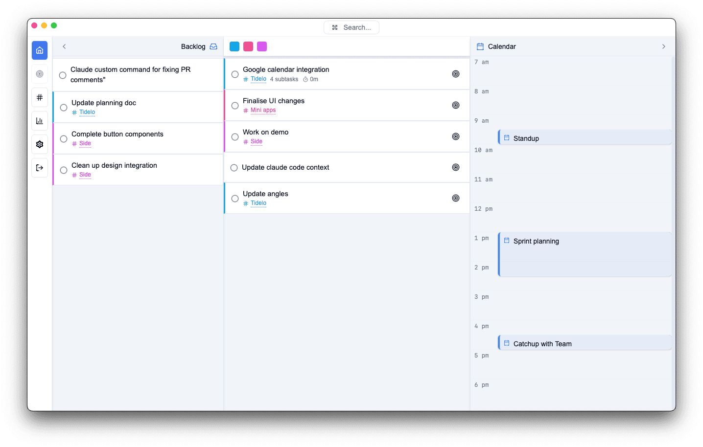Tidelo home page example